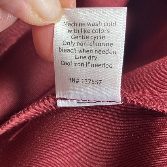 Womens 41 Hawthorn Burgundy Popover Dress Large - Picture 5 of 11